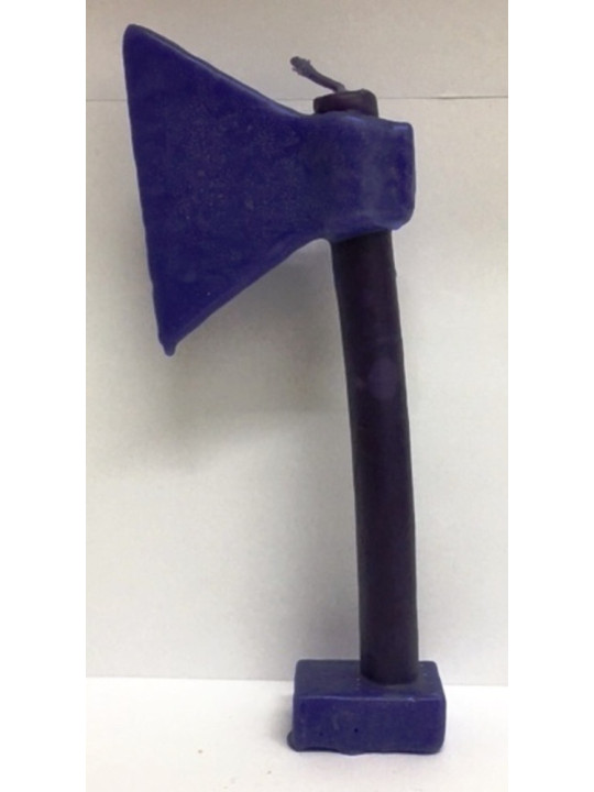 Lila Axt Kerze. 20 Zentimeter