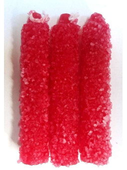 Rote Salzkerze klein 11cm