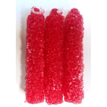 Rote Salzkerze klein 11cm