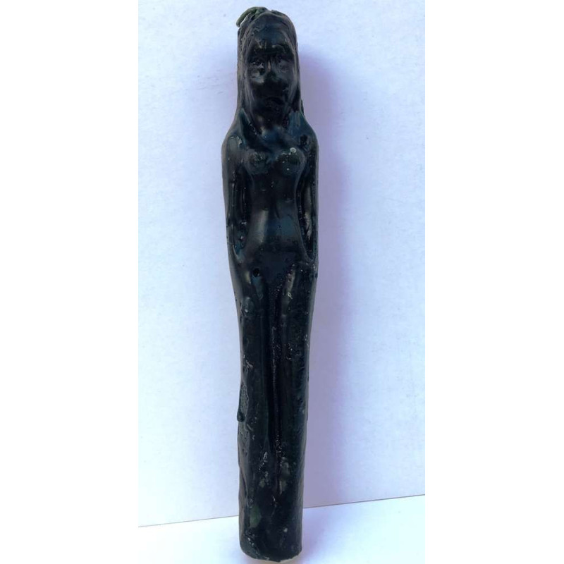 Frau Form Schwarz Kerze, 20X2