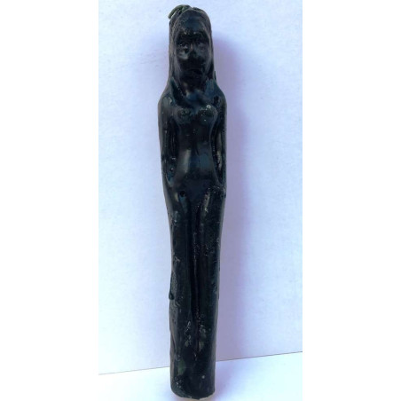 Frau Form Schwarz Kerze, 20X2