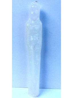 Weiße Kerze, Form einer Frau, 20X2