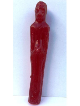 Rote Kerze Mann Form, 20X2