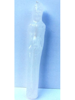 Weiße Kerze Mann Form, 20X2