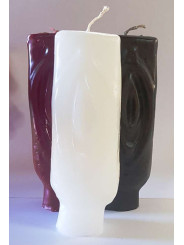 Weiße Vagina Kerze 14cm