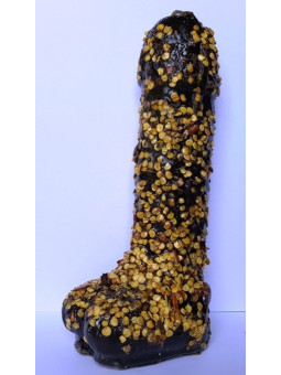 Schwarze Phalluskerze mit Chile. Gegen Untreue