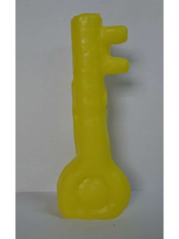 Gelbe Schlüsselkerze. 18 Zentimeter