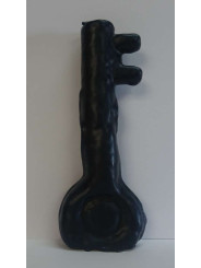 Schwarze Schlüsselkerze. 18 Zentimeter