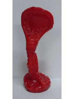 Kobra Kerze Rot 23cm x 10cm