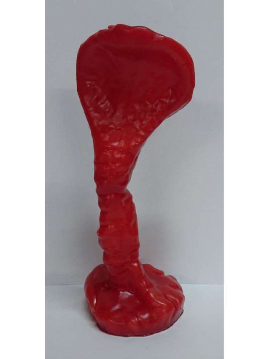 Kobra Kerze Rot 23cm x 10cm
