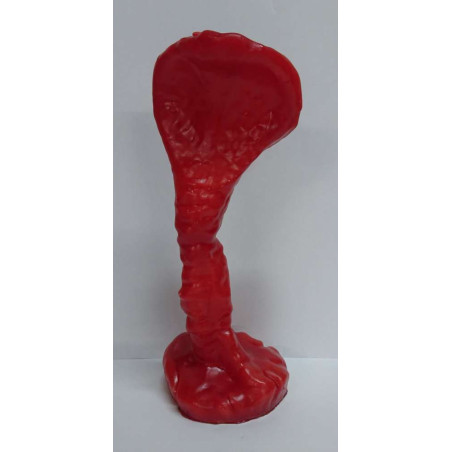 Kobra Kerze Rot 23cm x 10cm