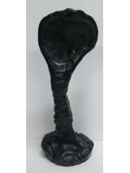 Schwarze Kobra Kerze 23cm x 10cm