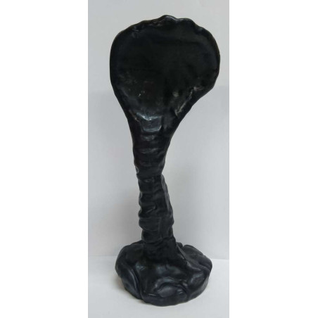 Schwarze Kobra Kerze 23cm x 10cm