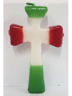 St.-Georgs-Kreuz Kerze 3 Dochte. 15,5cm