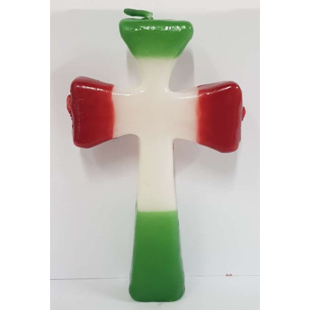 St.-Georgs-Kreuz Kerze 3 Dochte. 15,5cm