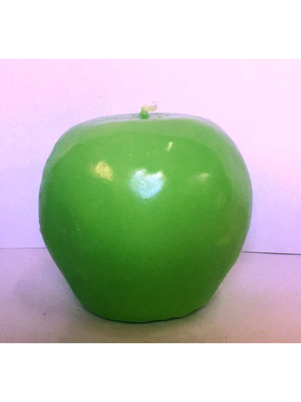 Grüner Apfel Kerze