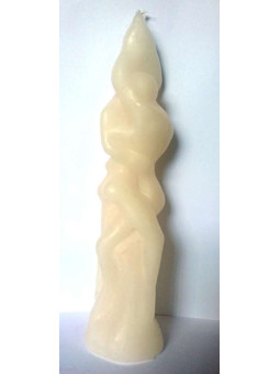 Großes Paar ineinander verschlungen Weiß Männlich Weiblich 27cm