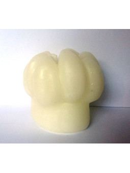 Knoblauch-Kopf-Kerze .