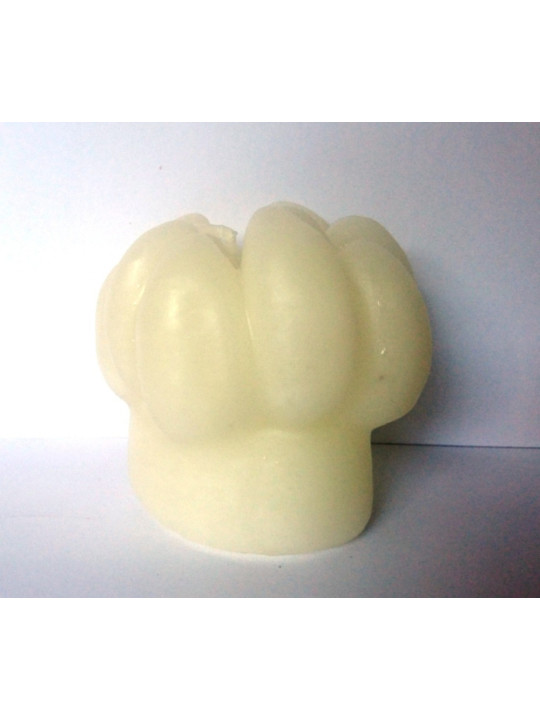 Knoblauch-Kopf-Kerze .