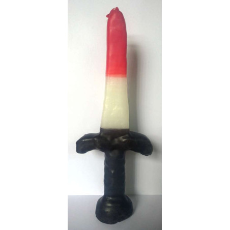 Handgemachtes Wachsschwert San Cipriano, 24 cm, Tumbar Trabajos