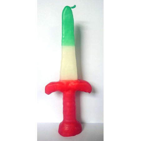 Handgefertigtes Wachsschwert Sankt Georg, 24 cm, Öffnungswege
