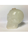 Kleine weiße Totenkopfkerze. 7 x 8Zentimeter