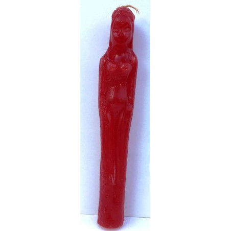 Rote Kerze, Form einer Frau, 20X2
