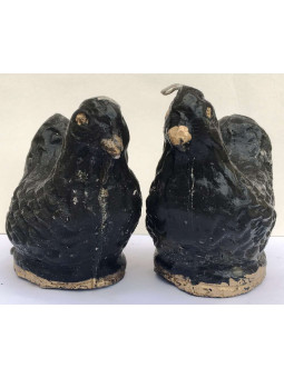 Schwarze Henne Wachsfigur für Limpias. Glücksfall