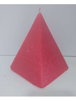 Rote Pyramide Kerze, 10cm Basis x 13cm Höhe, Straßenöffner Liebe.