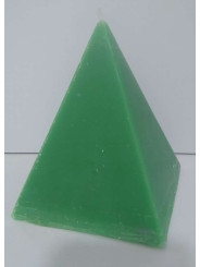 Grüne Pyramide Kerze, 10cm Basis x 13cm Höhe, Trade-Business Geschenköffner