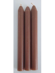 Braune Artisan-Kerze 15cm