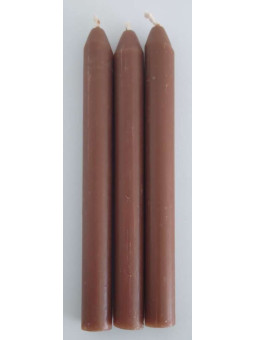 Braune Artisan-Kerze 15cm