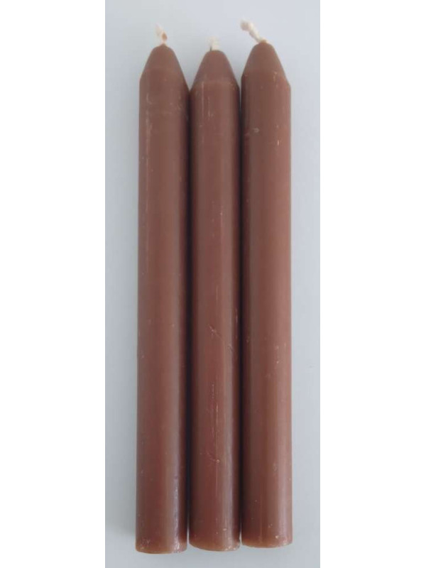 Braune Artisan-Kerze 15cm