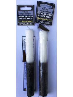 Ritualisierte Salzkerze, gegen Zaubersprüche, vernichtet Magie