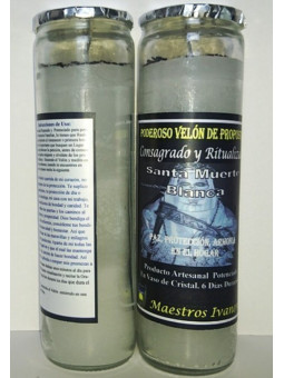 Sonderkerze für die Heilige Petition des weißen Todes. Schutz der Familie