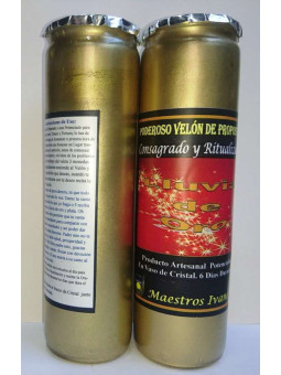 Besondere Petition Kerze Regen aus Gold. Attract Fortune Wohlstand