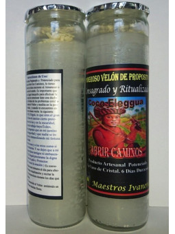 Sonderpetition Kerze Kokosnuss Eleggua, Pfade öffnen