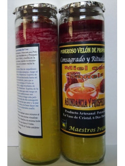 Besondere Petition Kerze Honig und Zimt. Fülle und Wohlstand.