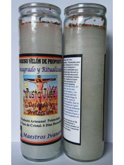 Sonderpetition Kerze Gerechter Richter. Verteidigung und Schutz