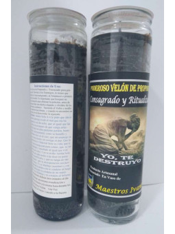 Besondere Petition Kerze: Ich zerstöre dich. Feinde zerstören