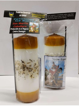 St. Martin Caballero Kerze, Petition zum Schutz vor Feinden im Geschäft