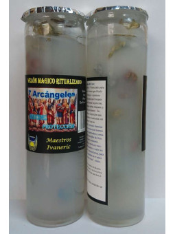 Magische Gel-Kerze, 7 Erzengel, Schutz