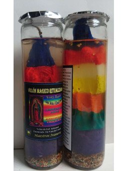 Magische Gel-Kerze, Santissima Muerte, Chakren