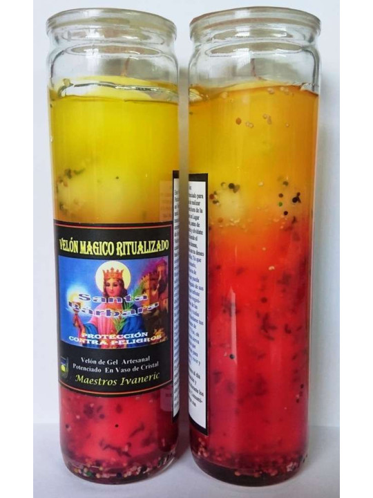 Magische Gel-Kerze, Santa Barbara