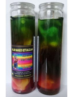 Heiliger Tod 7 Mächte Magie Gel Kerze