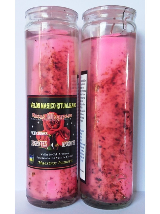 Magische Gel-Kerze, Miracle Roses