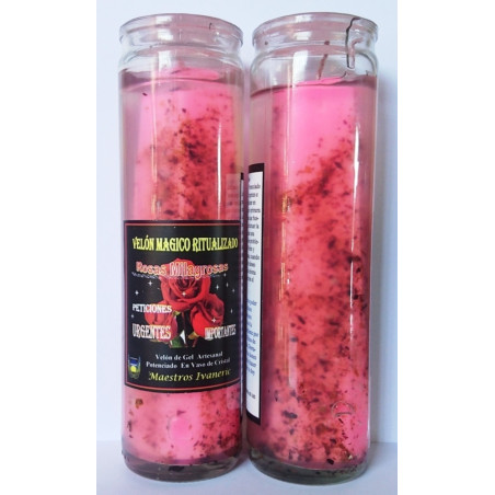Magische Gel-Kerze, Miracle Roses