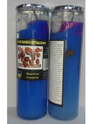 Magisches Kerze aus Gel, männlichem Knoblauch, Glück und Schutz