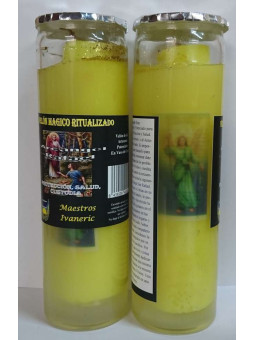 Magische Gel-Kerze, Erzengel St. Raphael, Schutz, Gesundheit und Sieg