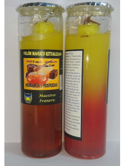 Gel, Honig und Zimt Magische Kerze, Fülle und Wohlstand